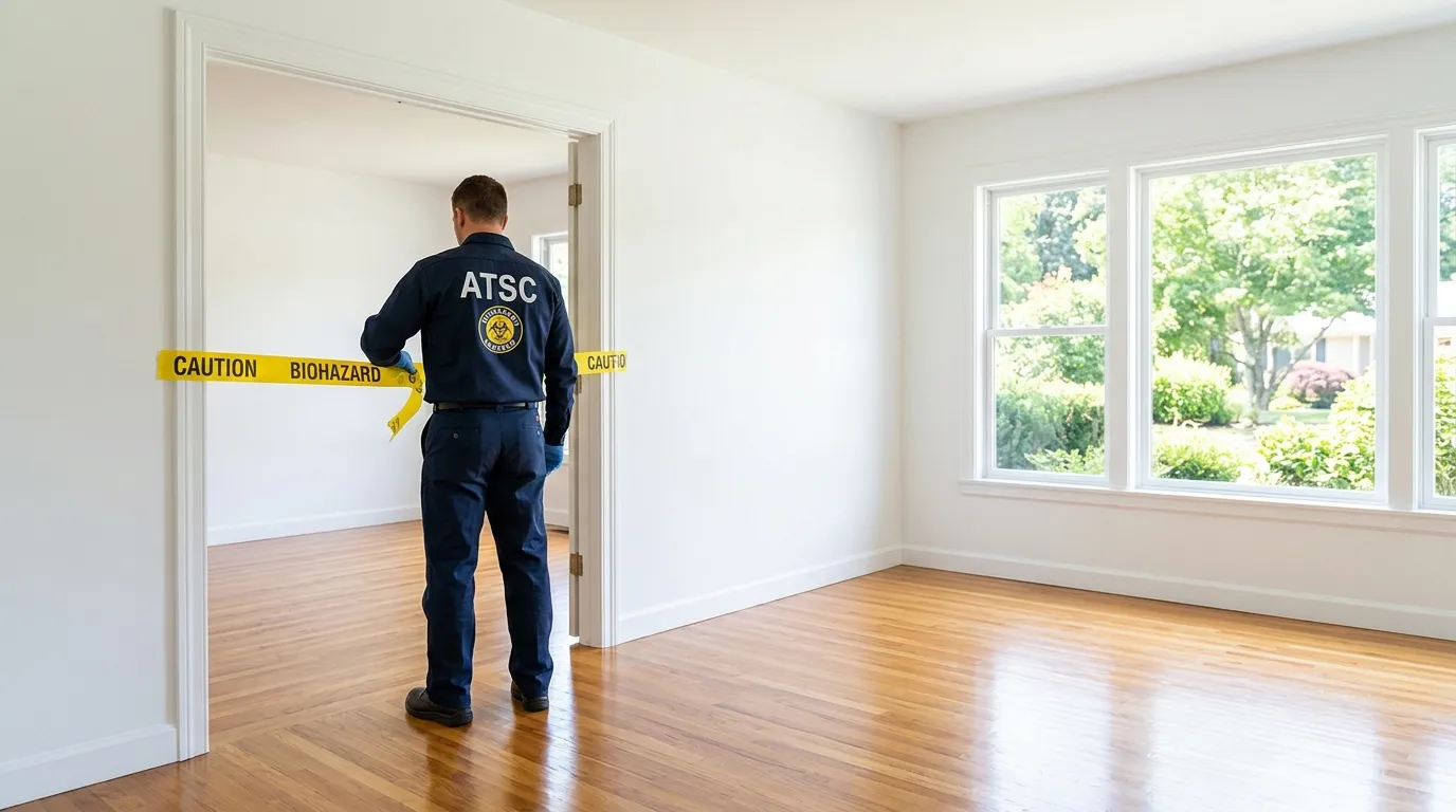 Certified biohazard cleanup crew performing Crime Scene Cleanup in Royal Kunia